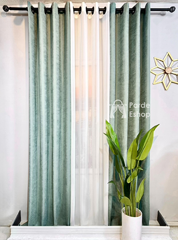 کتان سبز پاستلی